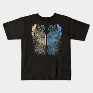 bird warrior mask Kids T-Shirt